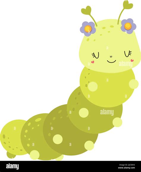 Clipart Caterpillar In Cartoon Style Cute Clip Art Caterpillar With