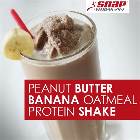 This Peanut Butter Banana Oatmeal Protein Packed Shake Is Perfect For Mornings On The Go