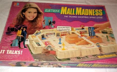 Board Game Vintage 1989 Electronic Mall Madness The Talking Etsy