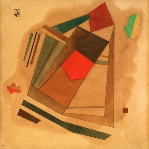 Red In A Square Vassily Kandinsky