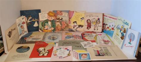 Large Lot Vintage Greeting Cards Novelty Anthropomorphic Indians Baby