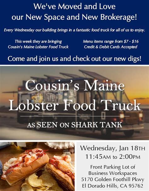 Listen to nicole murray middays on 94.3 the point and download our free 94.3 the point app. Cousins Maine Lobster Food Truck Menu Orlando - Food Ideas