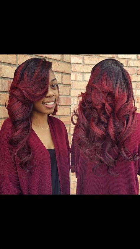 Pin by My Info on b-day | Burgundy hair, Wet and wavy hair ...
