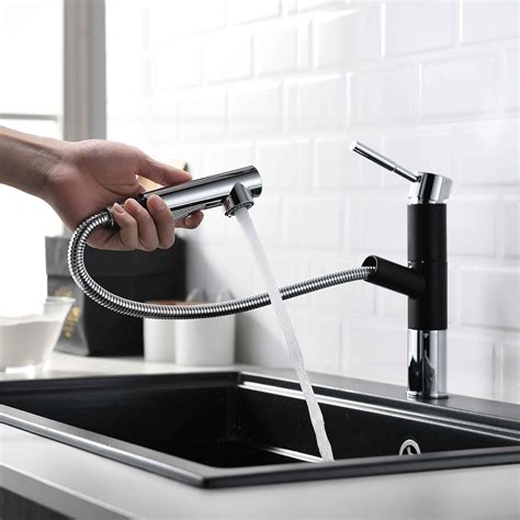 Glanzhaus Modern Monobloc Kitchen Mixer Tap Commercial Sink Taps For