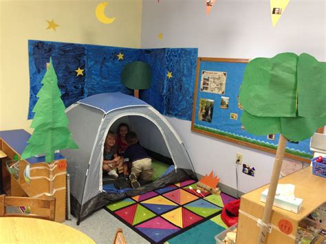 Preschool Camping Theme For Classroom I Put Up A Tent Added A Picnic