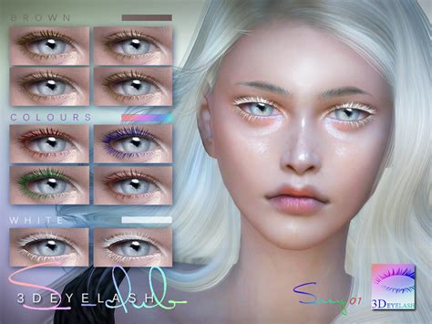 S Club Ts4 3d Eyelashes I F V2 Colors