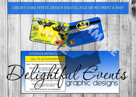 A credit card is a payment card issued to users (cardholders) to enable the cardholder to pay a merchant for goods and services based on the cardholder's accrued debt. Lego Batman Credit Card Invitation | Custom birthday invitations, Invitation cards, Cards