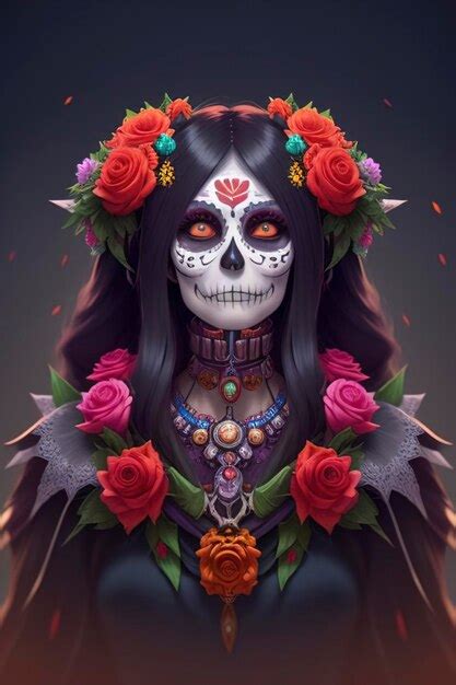 Premium Ai Image Dia De Los Muertos Aka Day Of The Dead And La