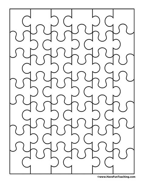 Printable Interlocking Puzzle Pieces Printable Crossword Puzzles