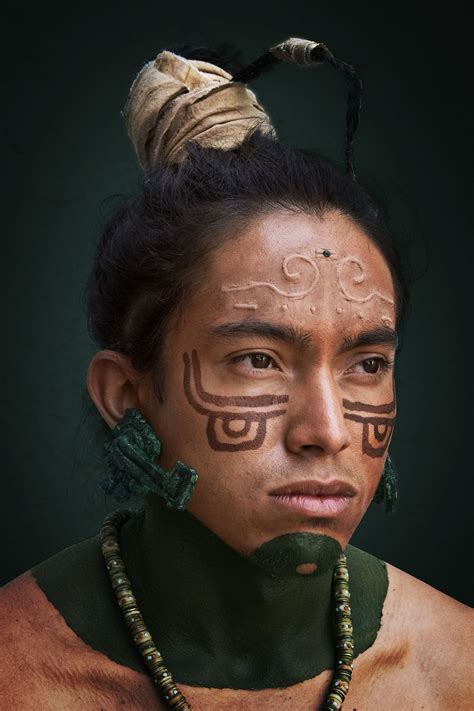 Mayan Rostros Pinturas Prehispanicas Maquillaje Indigena