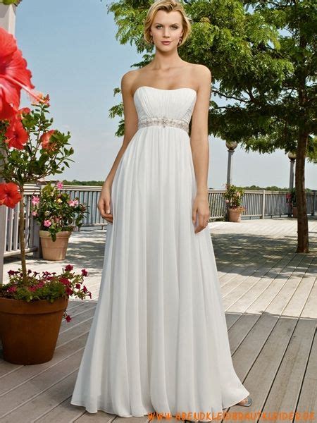 Gigaguenstig.de has been visited by 10k+ users in the past month Schlichte trägerlose empire Taille Hochzeitskleider aus ...
