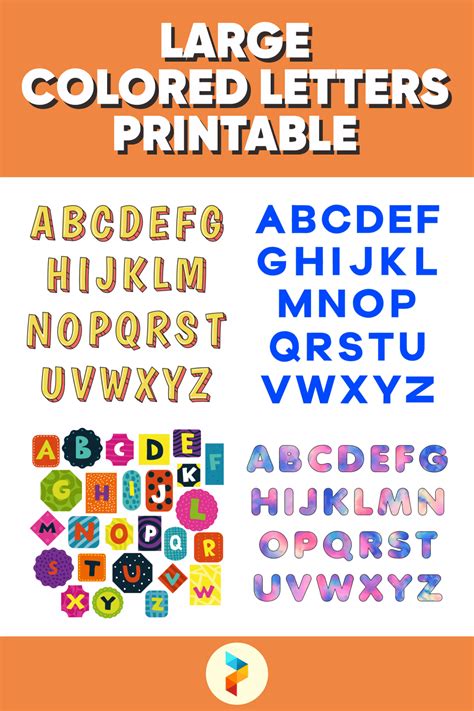 6 Best Large Colored Letters Printable Printableecom Gingham Alphabet