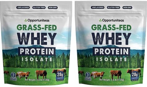 Opportuniteas Whey Protein Powder Grass Fed Whey Isolate Unflavored