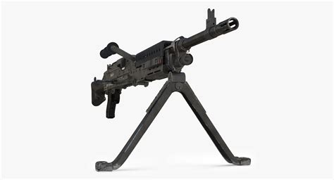 M240b Machine Gun 3d Model 119 Max Fbx Obj Dae Free3d