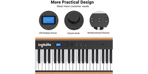 Ingbelle Foldable 88 Key Digital Piano Keyboard
