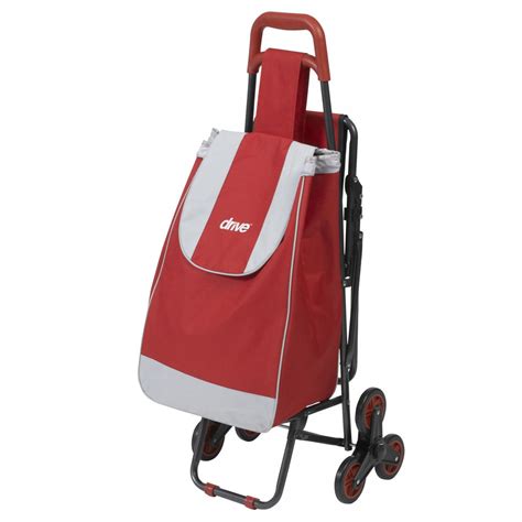 Drive Deluxe Rolling Shopping Cart Wseat 607bl Vitality Medical