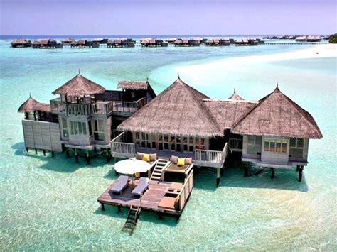 Maldives Beach Huts On Stilts Maldive Islands Resort