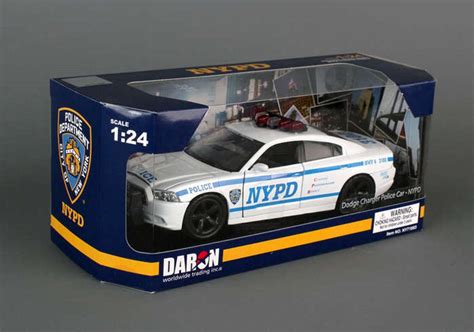 Nypd Dodge Charger White Daron Ny71693 124 Scale Model Toy Car