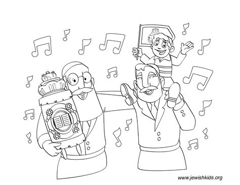 Online coloring pages for kids and parents. Simchat Torah Coloring Pages - Crafts & Coloring Pages ...