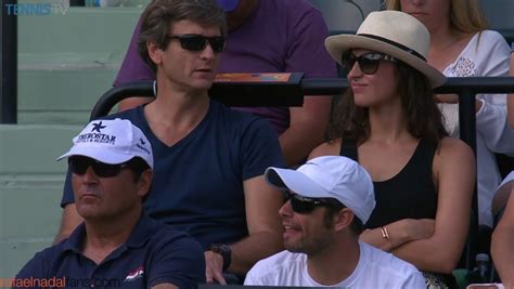 Maria Francisca Perello Watches Her Boyfriend Rafael Nadal At Miami