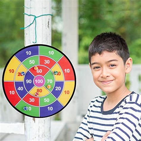 Liberry Dart Board For Kids 26 Inch Enlarge Kids Dart Board With 12
