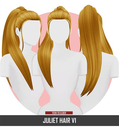 Ts4 Cc Finds — Redheadsims Cc Juliet Hair New Mesh Sims Hair