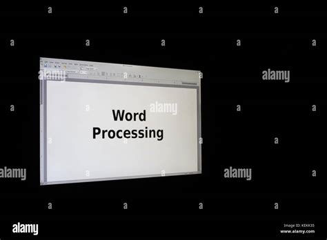 Word Processing Hi Res Stock Photography And Images Alamy