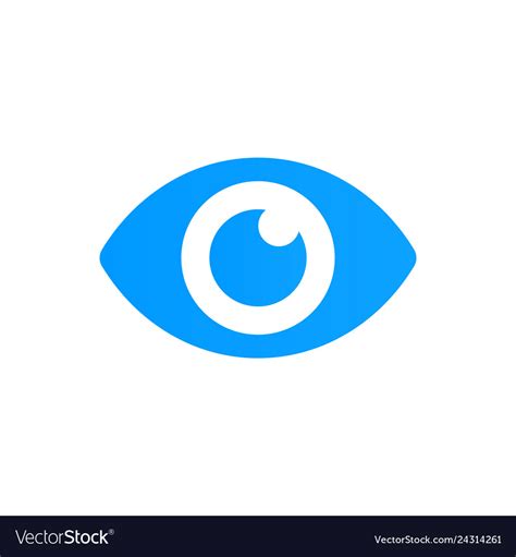 Blue Eye Icon Look And Vision Icon Royalty Free Vector Image