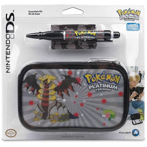 Pokemon Platinum Version Nintendo Ds Lite Travel Case 3 Piece Accessory