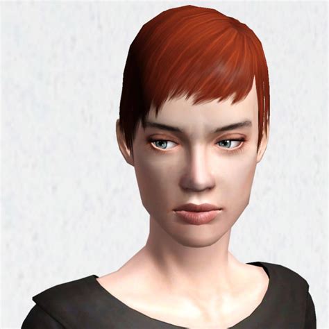 Super Short Hairstyle Pixie By Hystericalparoxysm At Mod The Sims
