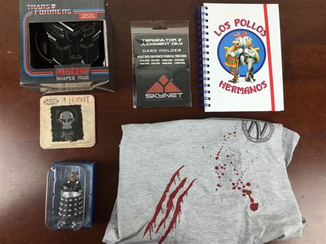 July 2015 My Geek Box Subscription Box Review Hello Subscription