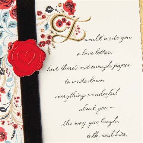 I Would Write You A Love Letter Valentines Day Card Greeting Cards Hallmark