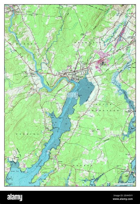 Thomaston Maine Map 1955 124000 United States Of America By