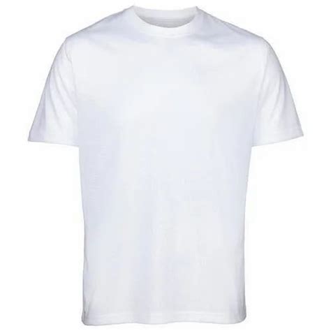 Sale Mens White Round Neck T Shirt In Stock