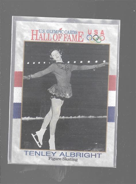 1991 Impel Us Olympic Hall Of Fame Tenley Albright 38 Skating Card