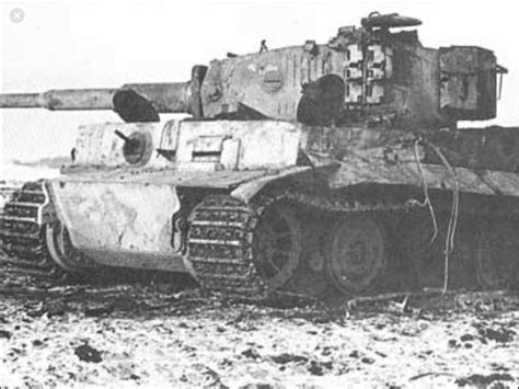 A Late Variant Tiger Knocked Out On The Eastern Front Tiger Ii Otto