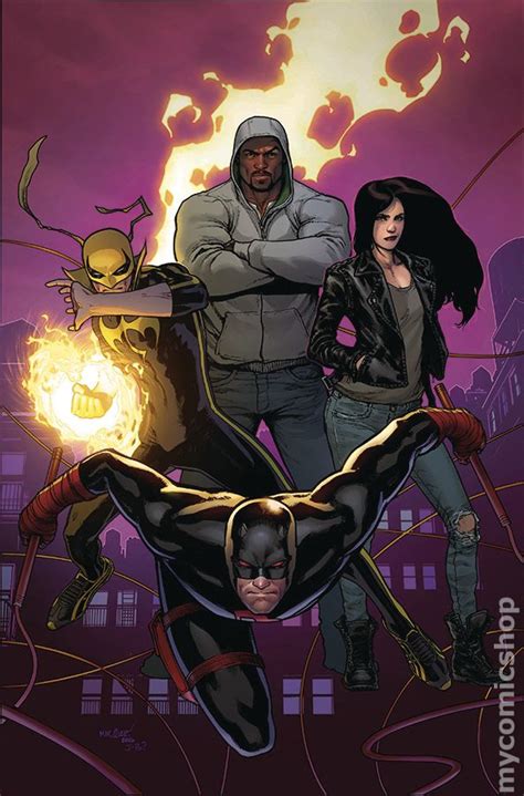 Defenders Poster 2017 Marvel By David Marquez Comic Books