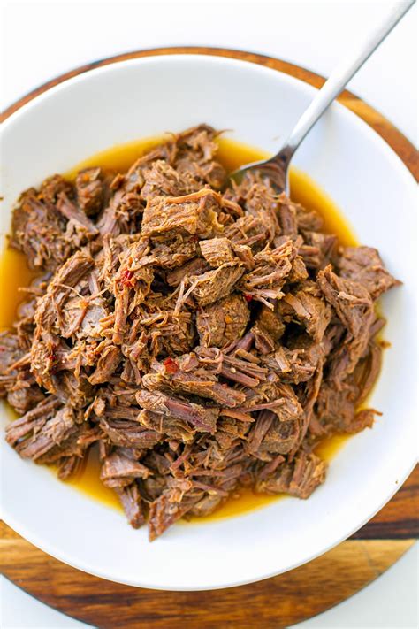Add olive oil to instant pot, then cook beef until browned on all sides, 5 to 6 minutes. Instant Pot Shredded Beef (Paleo, Whole30, Gluten-Free ...