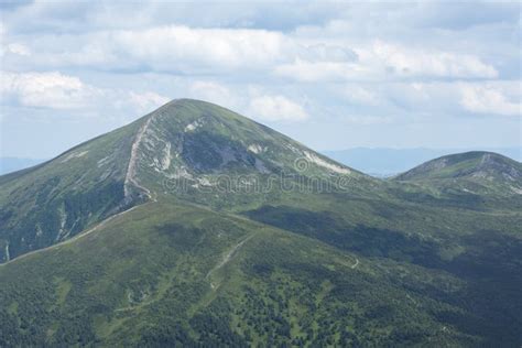 Hoverla Is The Highest Peak Of The Ukrainian Carpathians Stock Image