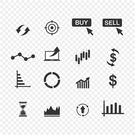 Trade Marketing Vector Art Png Market Trading Icons Set Vector
