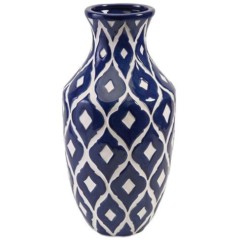 Morgan Blue And White Tall Vase Blue And White Vase Tall Vases