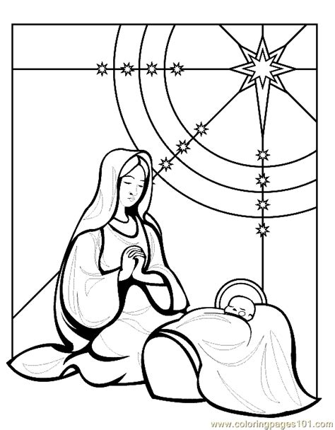 Free religious christmas colouring pages to print. Religious Christmas Coloring Page 19 Coloring Page - Free ...