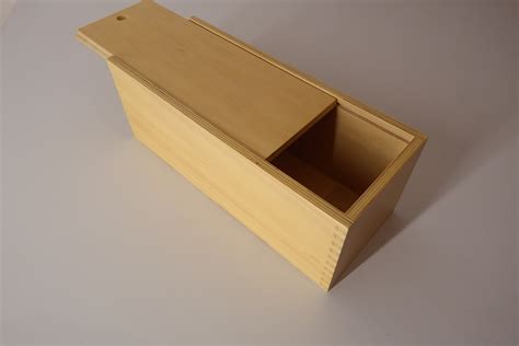 Wooden Box With Sliding Lid 33 X 13 X 12 Cm Montessori Pre School