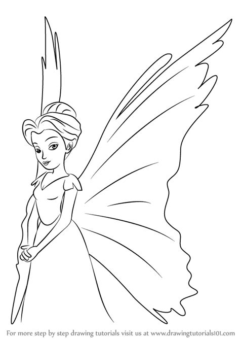 Learn How To Draw Queen Clarion From Tinker Bell Tinker Bell Coloring