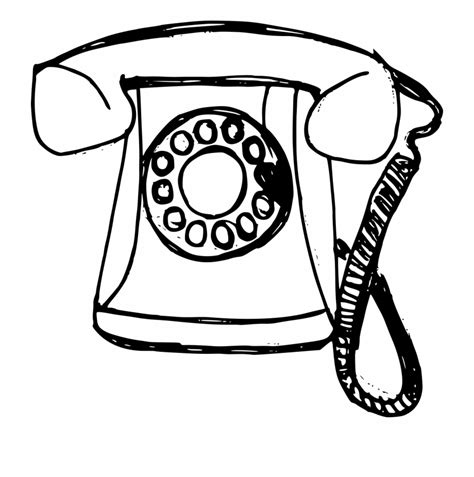 Telephone Clipart Images Black And White