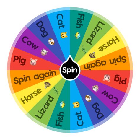 What Animal Are You Spin The Wheel Random Picker
