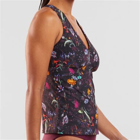 Title Nine Swim Title Nine Better Tankini Top Midnight Garden