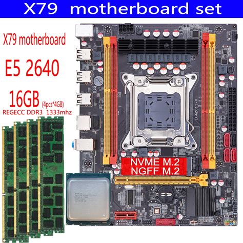 Xeon E5 2640 Cpu E5 2640 X79 Motherboard Set With Lga2011 Combos 4pcs