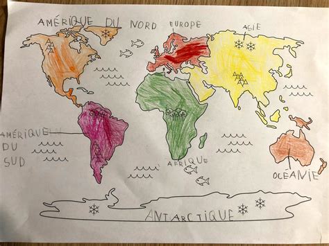 Les Continents Vintage World Maps Europe Robin Carolina Kids