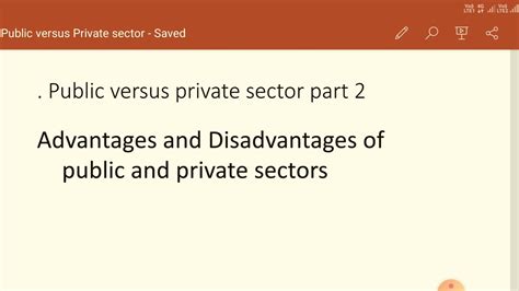 Advantages And Disadvantages Of Public And Private Sector Youtube